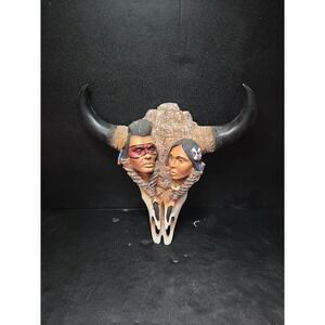 Hamilton Collection Giver Of Life Faces on Steer Skull,‎ Native American Art